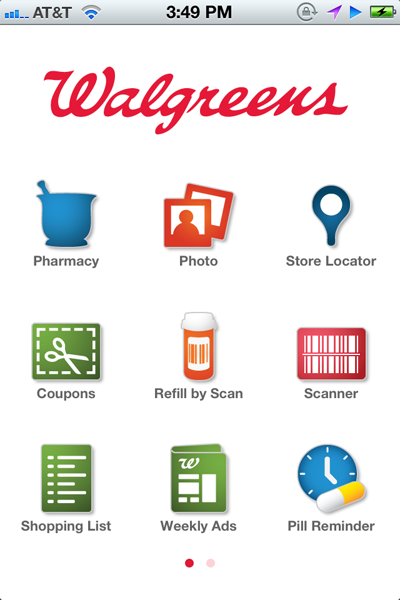 This is What is on the Walgreens App walgreens2
