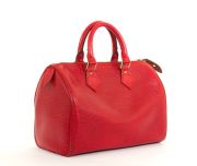 Louis Vitton Red epi speedy 25 bella bag 560