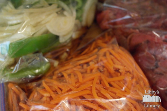 Bulgogi packaged vegetables