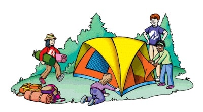 camping and fishing clipart 1 1