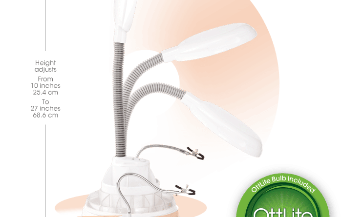 ottlite ultimate lighted magnifier storage lamp