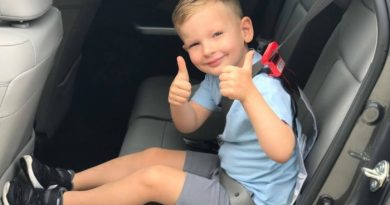 Nolan in the car