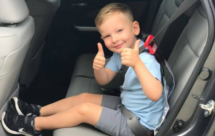Nolan in the car