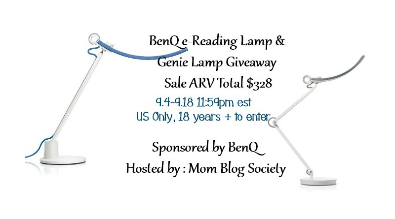 BenQ e-Reading Lamp and Genie Lamp Giveaway ARV $328