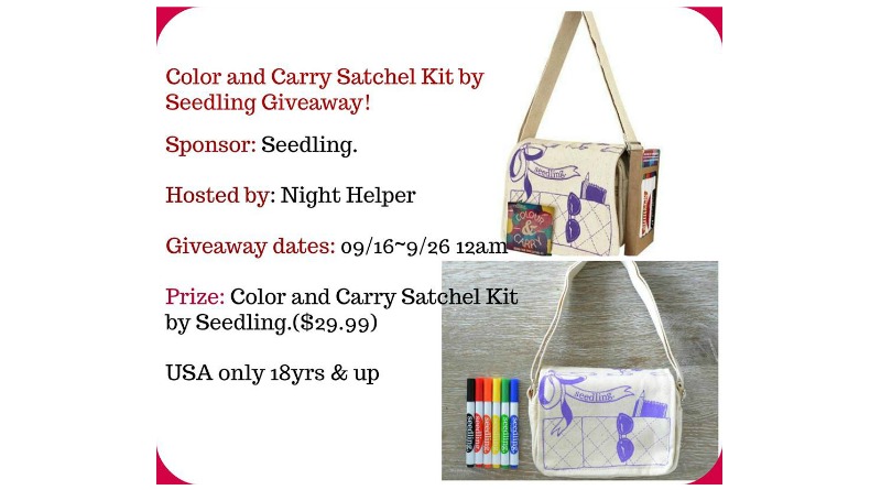 Win A Color And Carry Satchel Kit. #Giveaway