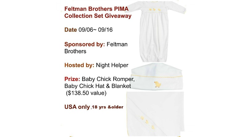 Feltman Brothers PIMA Collection Giveaway (Value$138.50)
