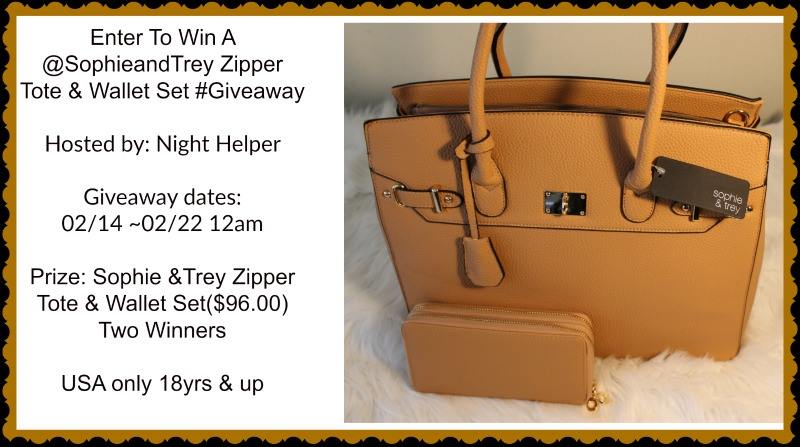 Zipper Tote & Wallet Set From Sophie &Trey Giveaway