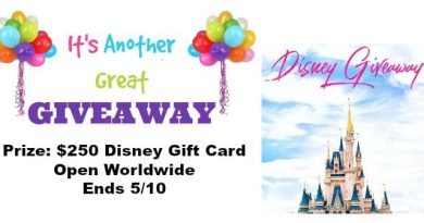 April Disney Giveaway Feature Image