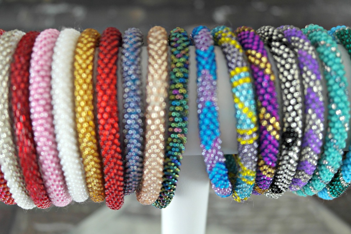Sashka Co. Glass Bead Roll On Bracelets for Mom