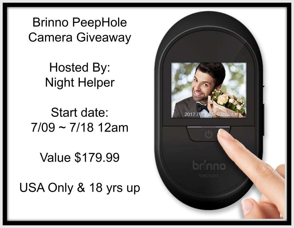 Brinno Peephole Camera Giveaway