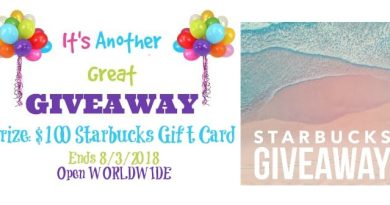 July Starbucks Great Giveaway Feature Image