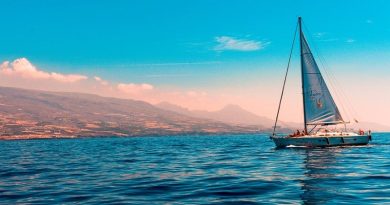 Sailboat on Open Water at Sunset - Sailing Course