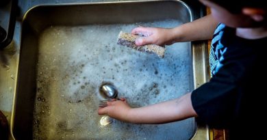 Little boy washing dishes - Giving a Child More Responsibility at Home
