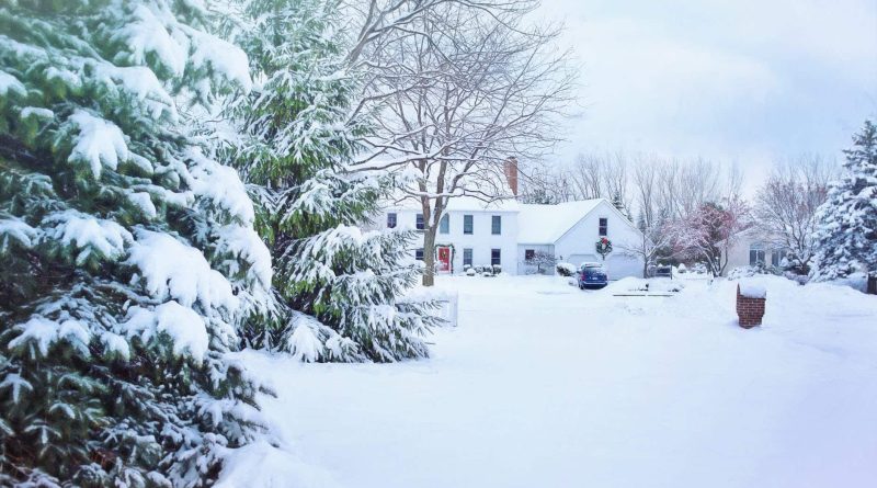 Home in Winter Snow - Exterior Of Your Home