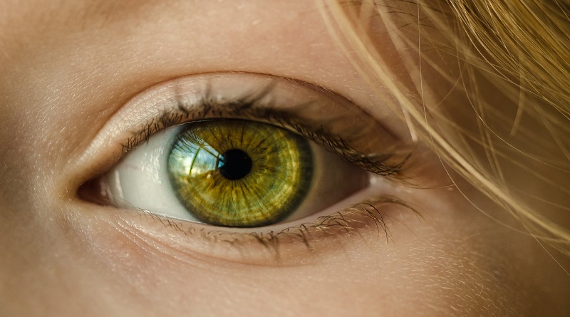 Green Eye Up Close - Retinal Detachment