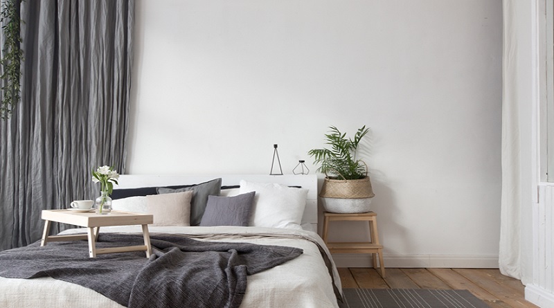 Calm Bedroom with Lovely Bedding - Turning Your Bedroom Into a Sleep Haven