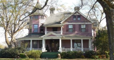 Pink Victorian Home with White Porch and Trim - Period Properties