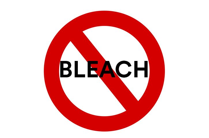No Bleach Symbol - Top Quarantine Hair Dos and Don’ts