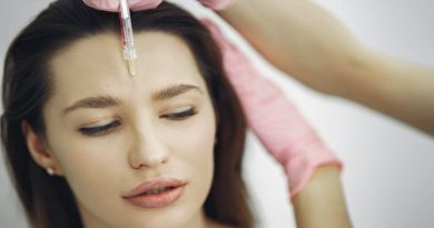 Young Woman with Brunette Hair getting Botox Injection - Botox