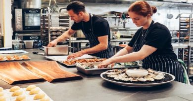 Catering Chefs Working in a Commercial Kitchen - Catering Services