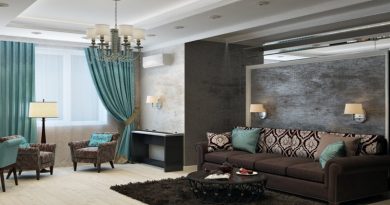 Sophisticated Living Room with Turquoise Accents