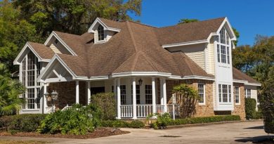Roofing Services Home with brown roof