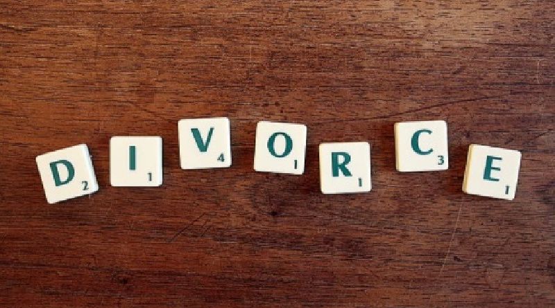 Why a Marriage Ends in Divorce Scrabble Tiles Spelling Divorce