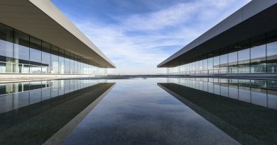 Large Modern Mirrored Buildings Architectural Design Services