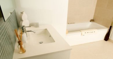 Neutral Bathroom with clean lines