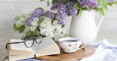 Make Your Home More Comfortable Cozy table with flowers a book and a cup of tea