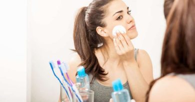 Remove Your Makeup at Night Woman removing her makeup at night