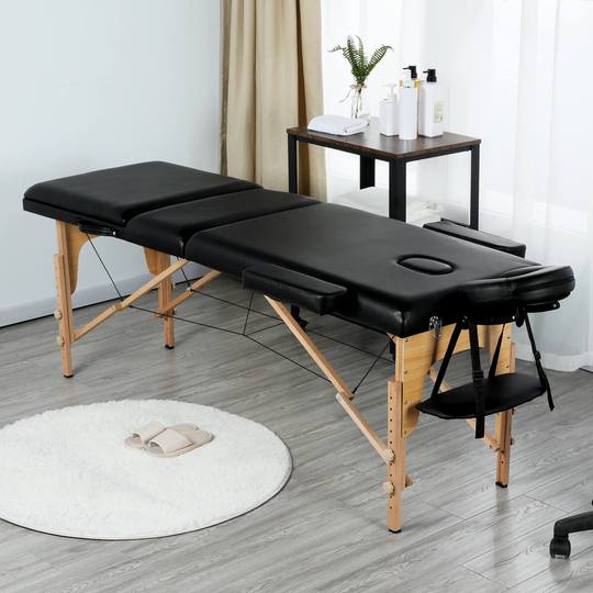 Yaheetech 84 Inch Adjustable 3 Fold Salon Massage Bed