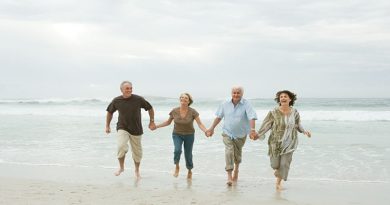 Be Prepared for Senior Life four senior adults running on the beach