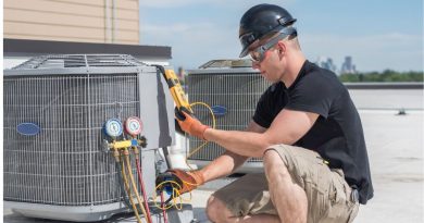 HVAC Unit being Repaired