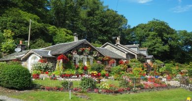 Summer Trends For Your Garden Large stone home with English Country Garden