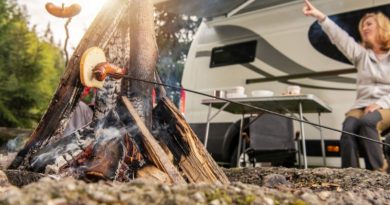 Cooking over a campfire / Camping