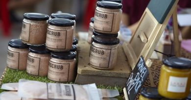 Want To Look Younger As You Age? / Jars of skin scrub on a display table