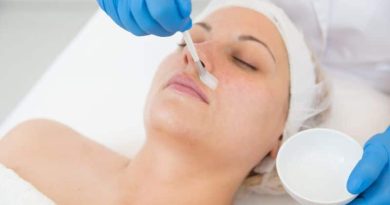 Most Popular Cosmetic Procedures / Woman getting a chemical face peel