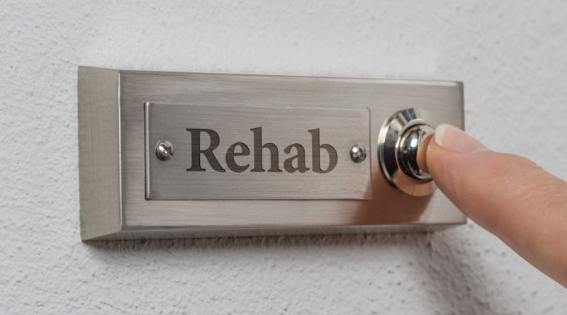 Doorbell with rehab sign / Teen Rehab