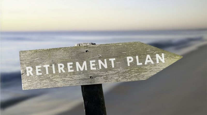 Early Retirement / Sign on Beach saying Retirement Plan
