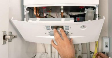 Technician Working on Combi Boiler