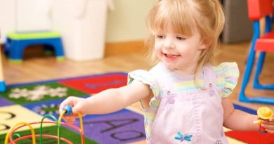 Child Care Package / Toddler girl playing at day care