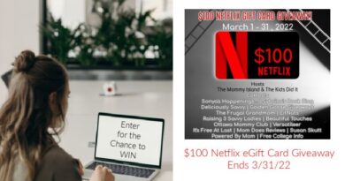 March Netflix $100 eGift Card Giveaway