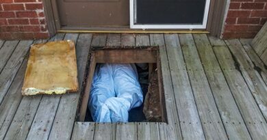 Crawlspace Encapsulation Questions / Person working in a crawlspace under a house.