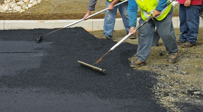 Paving Contractors at Work