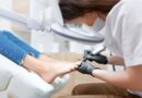 Podiatrist working on a woman's foot