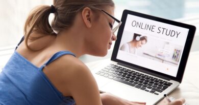 Woman working on computer for online study / Mastering the Art of Remote Learning: Strategies for Effective Online Study