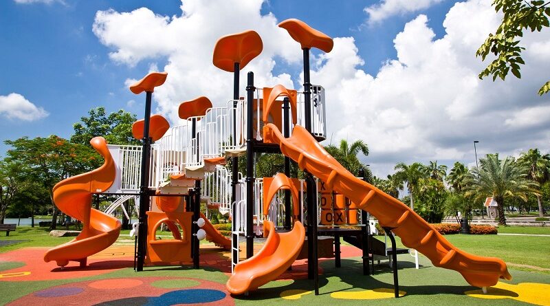 Bright Colorful Playground / Playground Safety Ensuring Fun While Preventing Injures