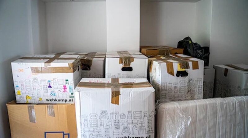 Packed Moving Boxes /
