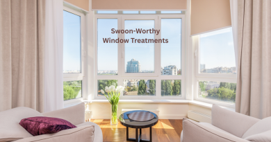 How to Make Your Window Treatments Swoon-Worthy / a room with a window and a view of a city